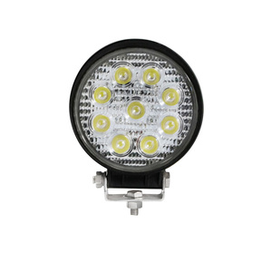 Round 27w Car Outdoor LED Work Lights IP68 Flood and Spot Work Led Light